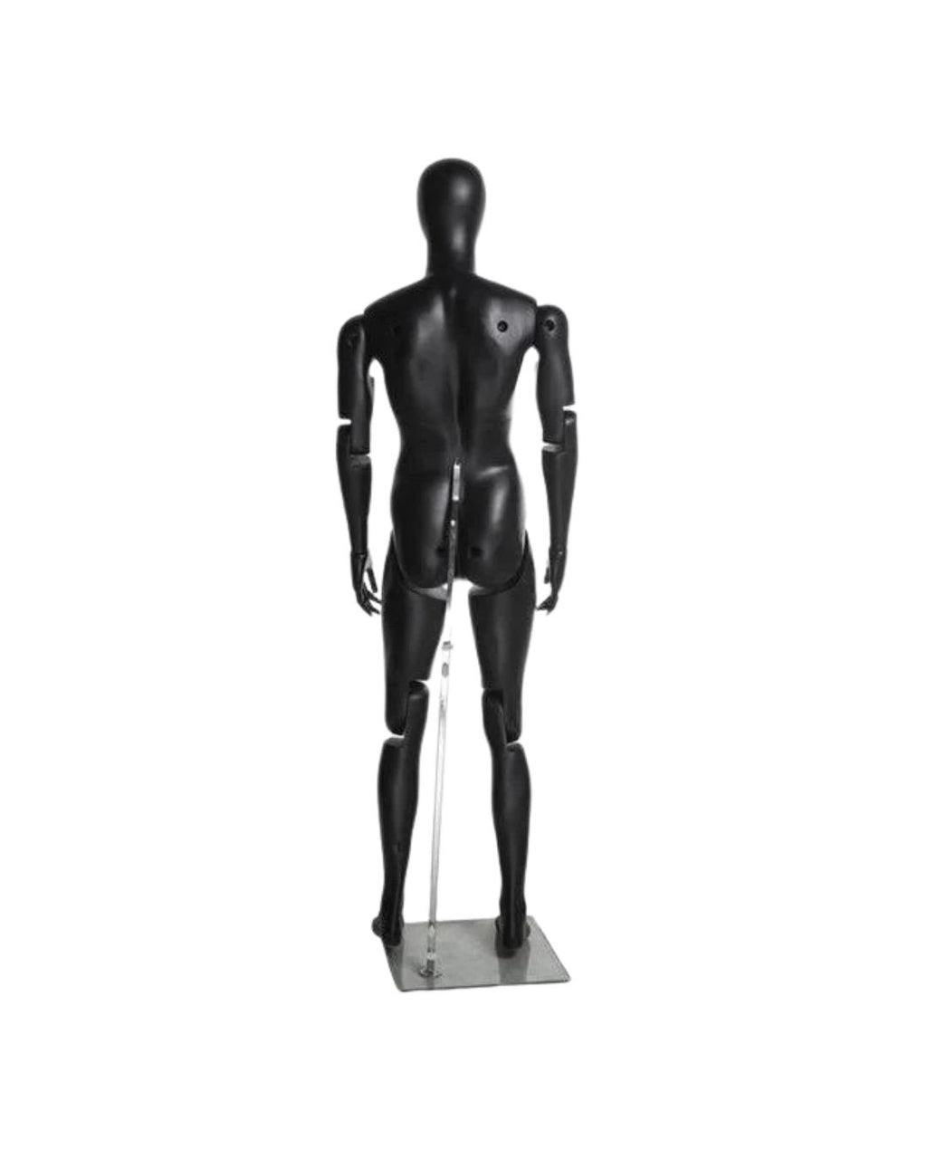 Male Black Abstract Posable Mannequin (TMK-MZ-HM01BKEG)