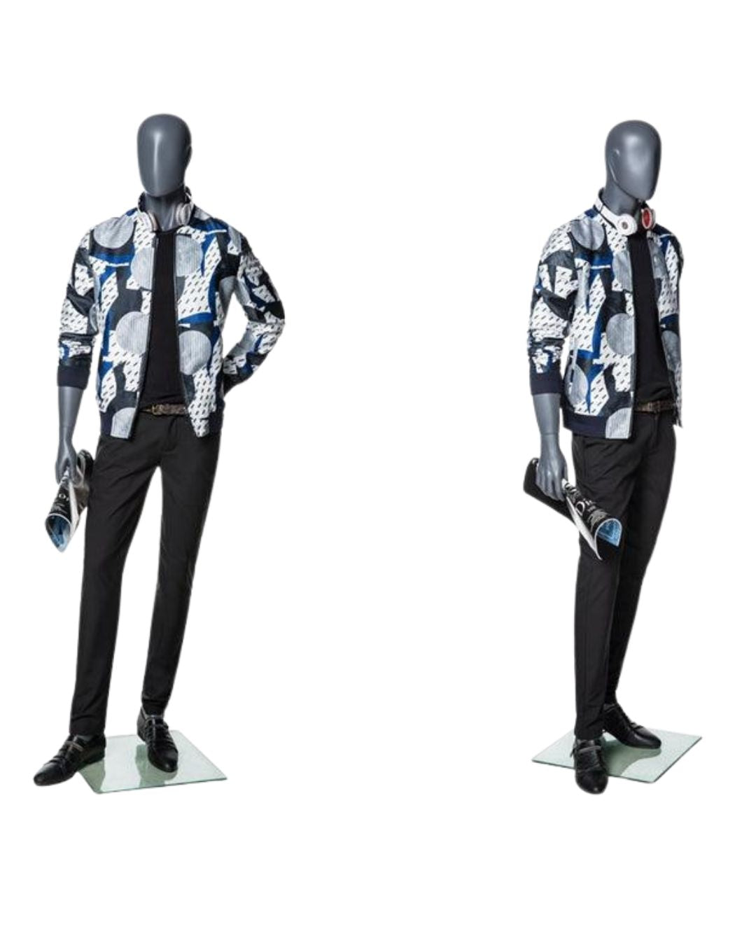 Male Abstract Gray Mannequin (TMK-MZ-MG003)