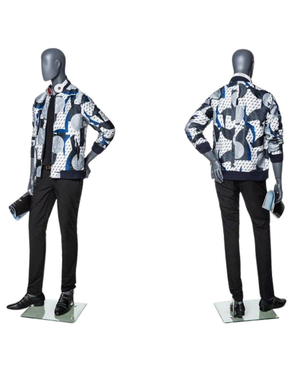 Male Abstract Gray Mannequin (TMK-MZ-MG003)