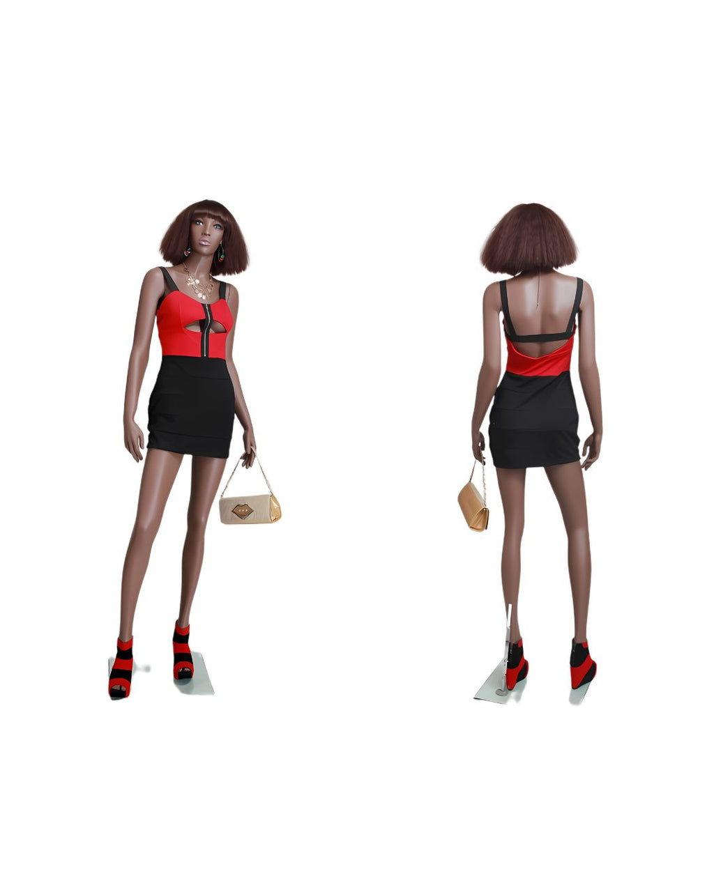 Rich Brown Finish Female Mannequin  (TMK-MZ-MYA1)