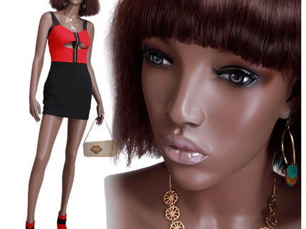 Rich Brown Finish Female Mannequin  (TMK-MZ-MYA1)