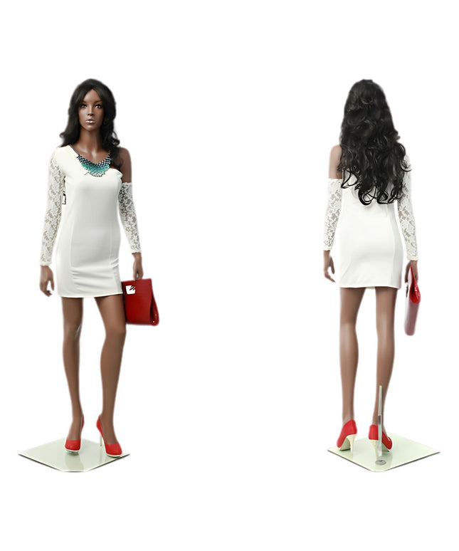 Rich Brown Finish Female Mannequin (TMK-MZ-MYA2)