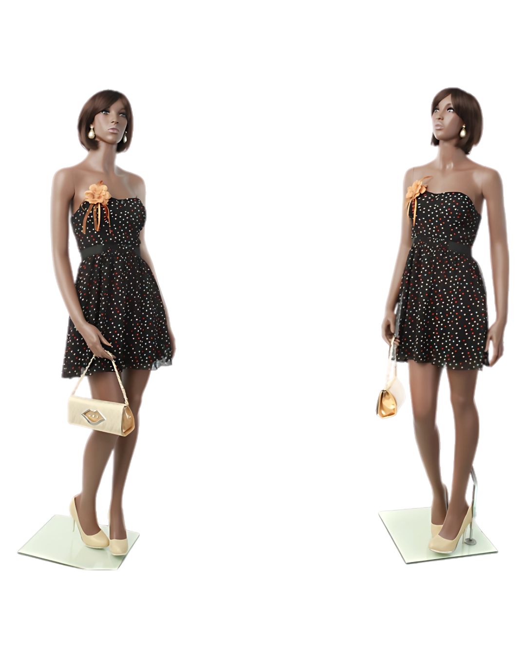 Rich Brown Finish Female Mannequin (TMK-MZ-MYA3)