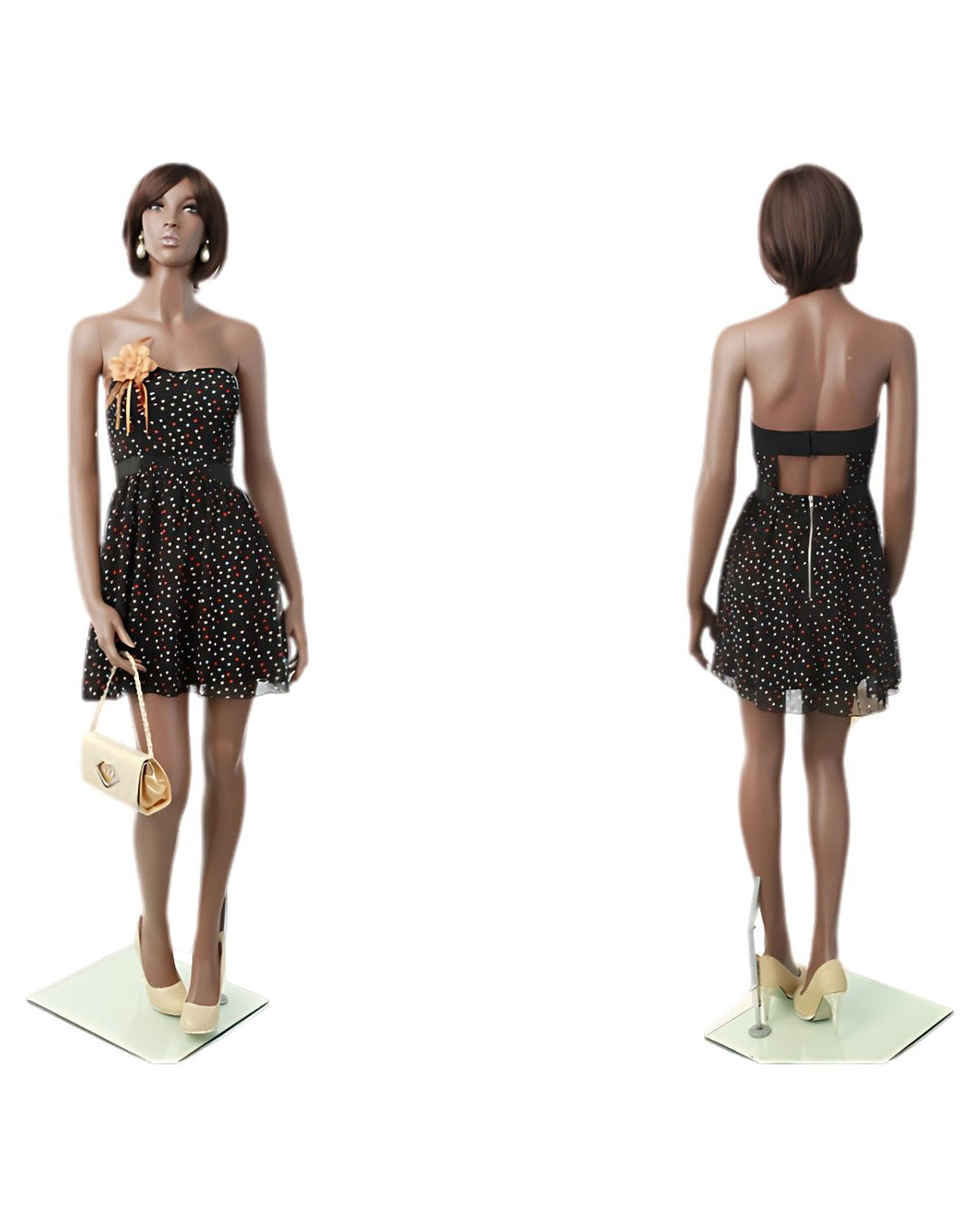 Rich Brown Finish Female Mannequin (TMK-MZ-MYA3)