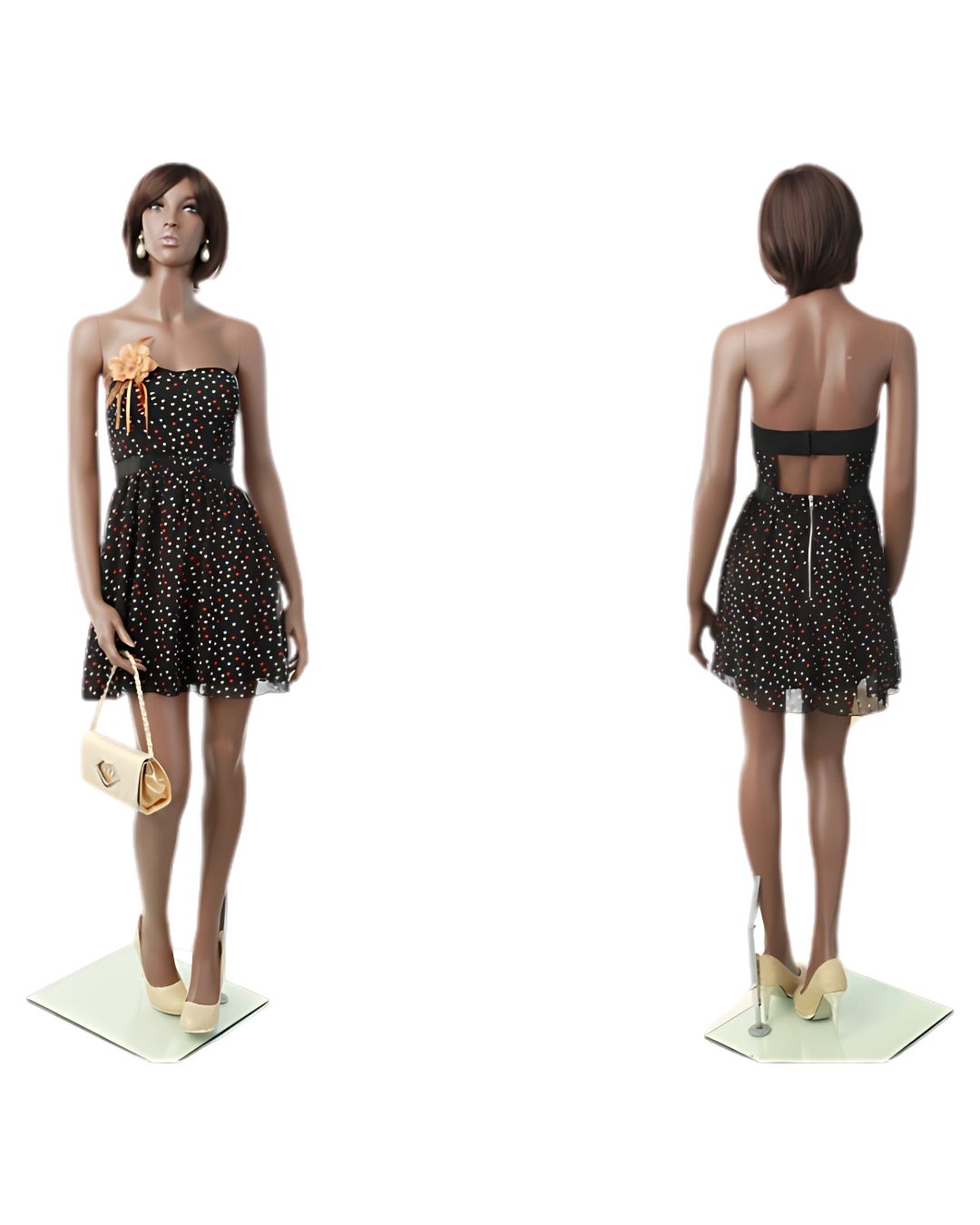 Rich Brown Finish Female Mannequin (TMK-MZ-MYA3)