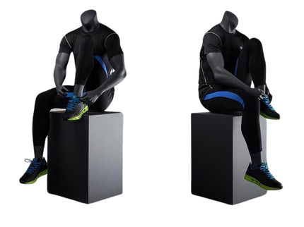 Athletic Headless Male Sitting Mannequin (TMK-MZ-NI-5)