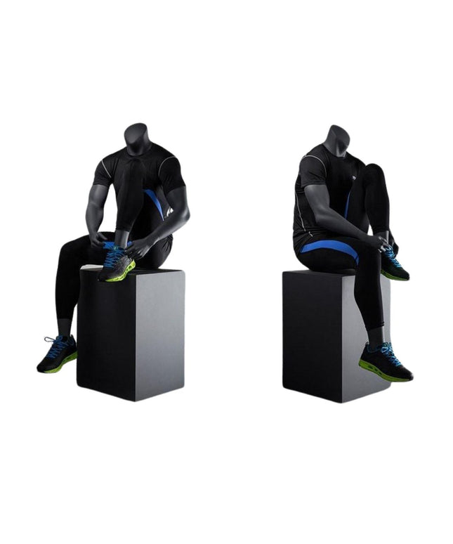 Athletic Headless Male Sitting Mannequin (TMK-MZ-NI-5)