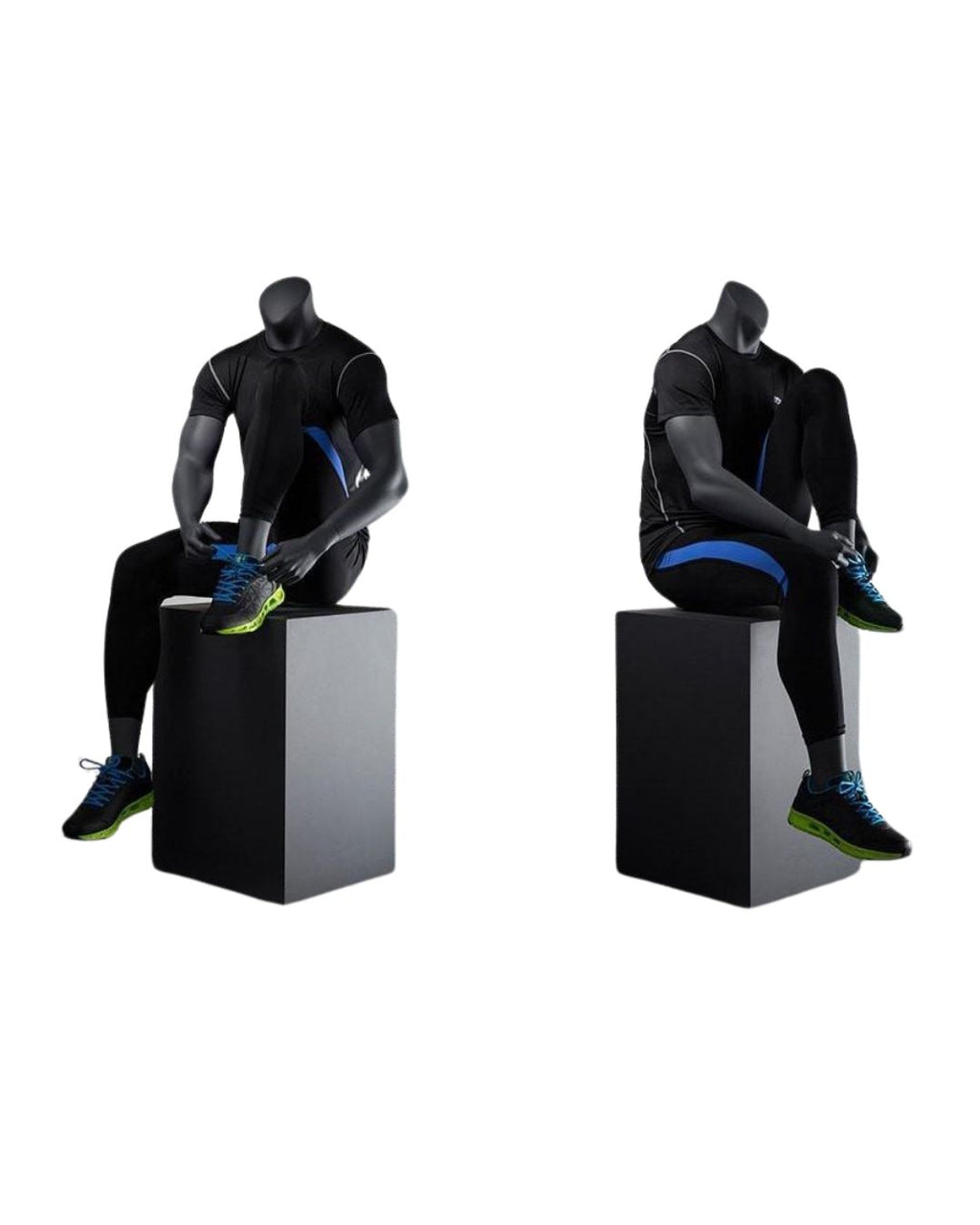 Athletic Headless Male Sitting Mannequin (TMK-MZ-NI-5)