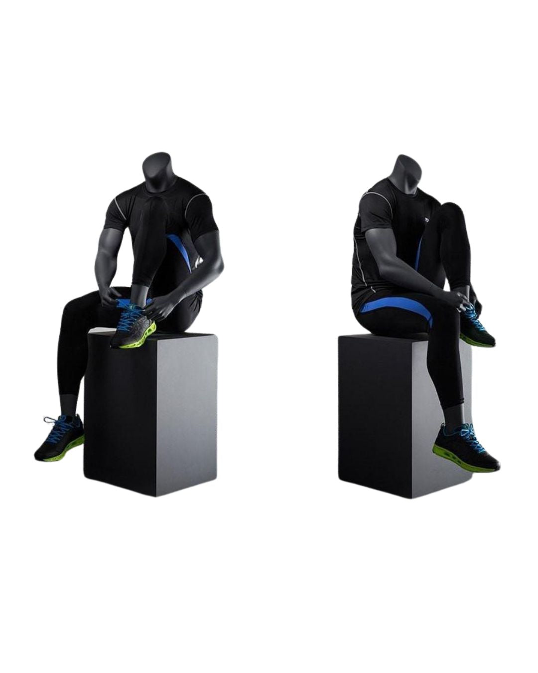 Athletic Headless Male Sitting Mannequin (TMK-MZ-NI-5)