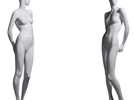 Female White Standing Egghead Mannequin (TMK-MZ-OZIW2)