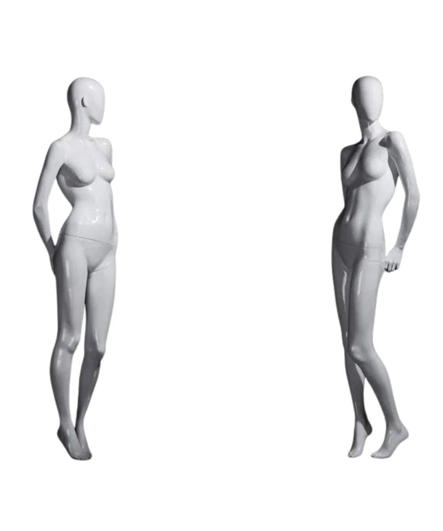 Female White Standing Egghead Mannequin (TMK-MZ-OZIW2)
