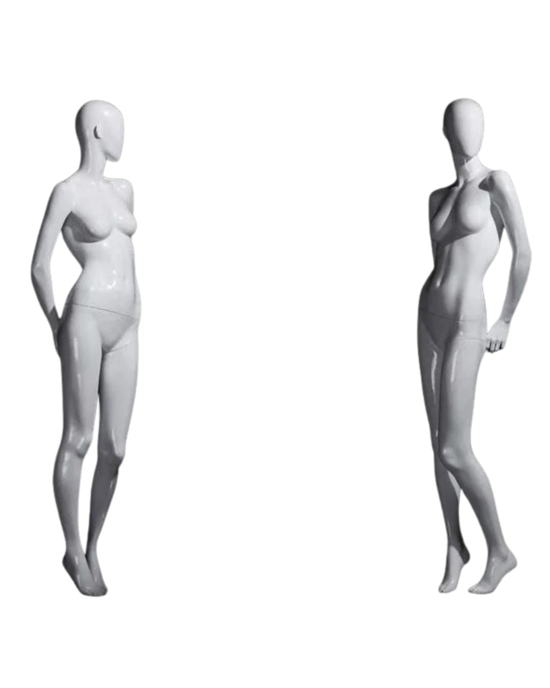 Female White Standing Egghead Mannequin (TMK-MZ-OZIW2)