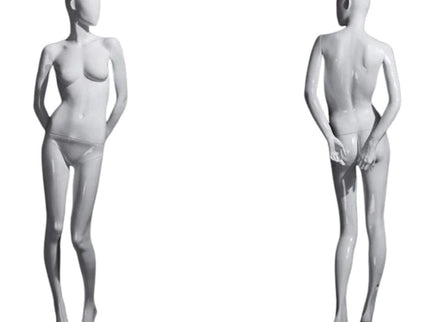 Female White Standing Egghead Mannequin (TMK-MZ-OZIW2)