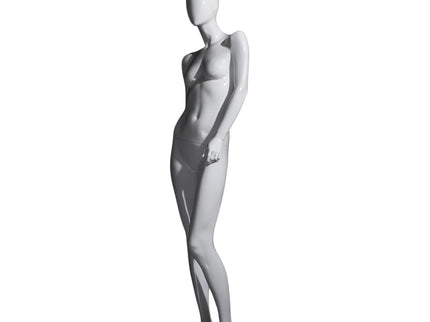 Female White Standing Egghead Mannequin (TMK-MZ-OZIW4)