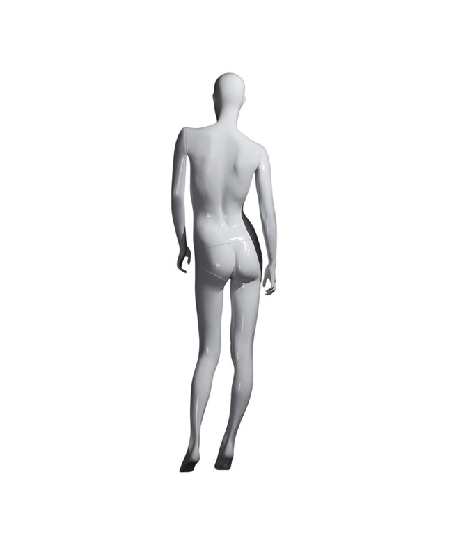 Female White Standing Egghead Mannequin (TMK-MZ-OZIW4)
