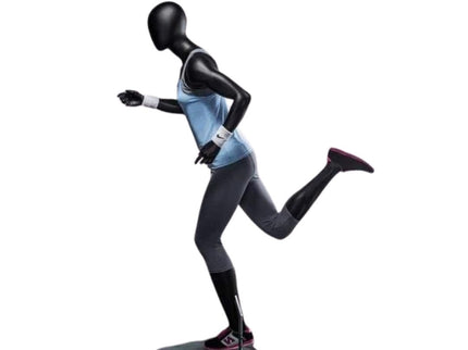 Athletic Black Female Running Mannequin (TMK-MZ-PB4BK2)