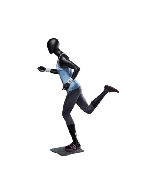Athletic Black Female Running Mannequin (TMK-MZ-PB4BK2)