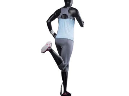 Athletic Black Female Running Mannequin (TMK-MZ-PB4BK2)
