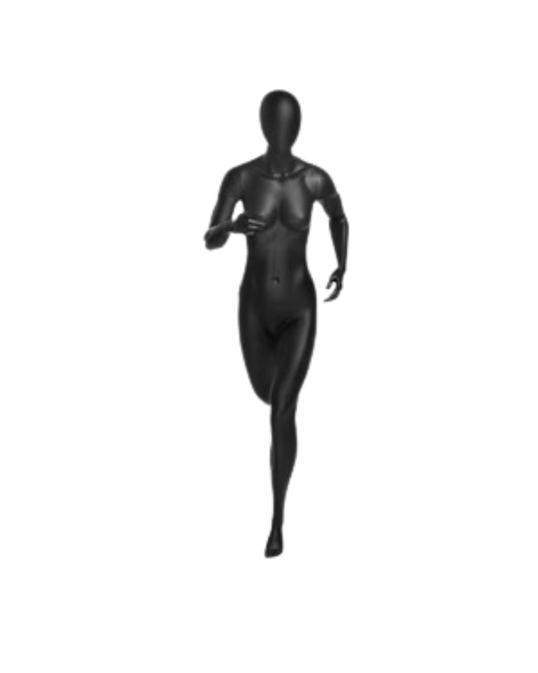 Athletic Black Female Running Mannequin (TMK-MZ-PB4BK2)