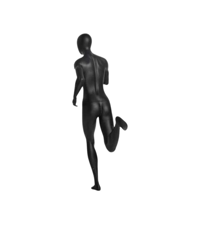 Athletic Black Female Running Mannequin (TMK-MZ-PB4BK2)