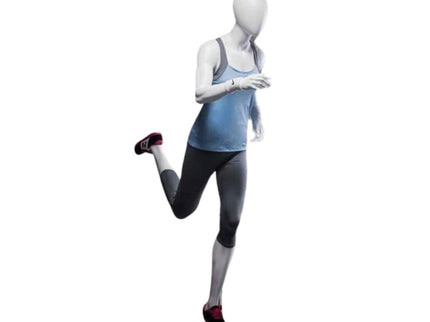 Athletic White Female Running Mannequin  (TMK-MZ-PB4W2)