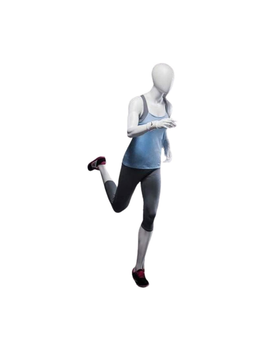 Athletic White Female Running Mannequin  (TMK-MZ-PB4W2)