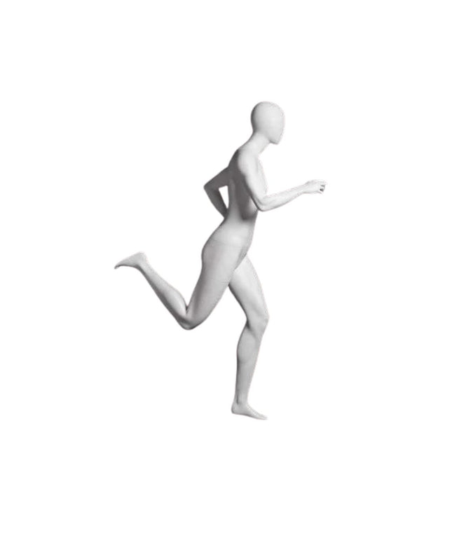 Athletic White Female Running Mannequin  (TMK-MZ-PB4W2)