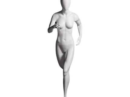 Athletic White Female Running Mannequin  (TMK-MZ-PB4W2)