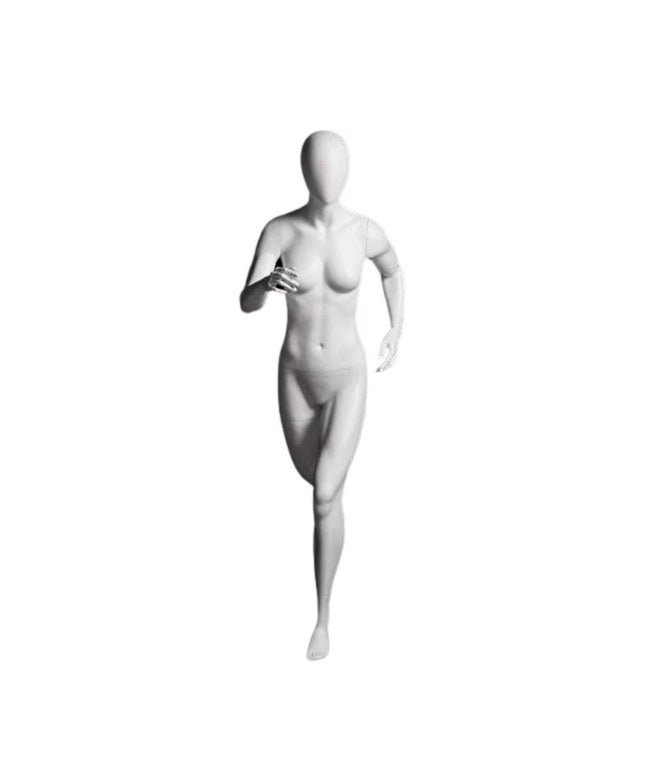 Athletic White Female Running Mannequin  (TMK-MZ-PB4W2)