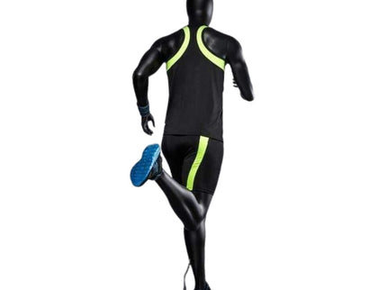 Athletic Black Male Running Mannequin (TMK-MZ-PB5BK2)