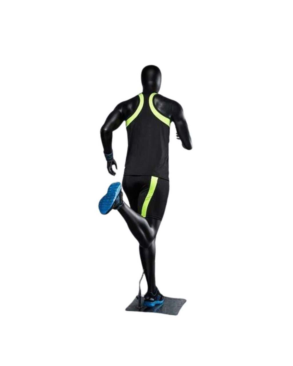 Athletic Black Male Running Mannequin (TMK-MZ-PB5BK2)