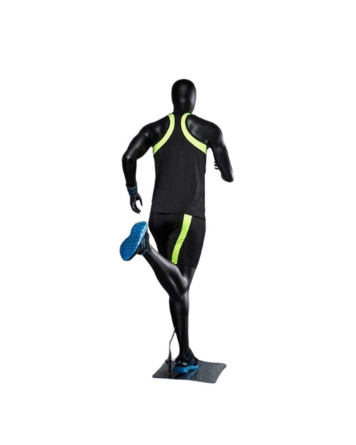 Athletic Black Male Running Mannequin (TMK-MZ-PB5BK2)