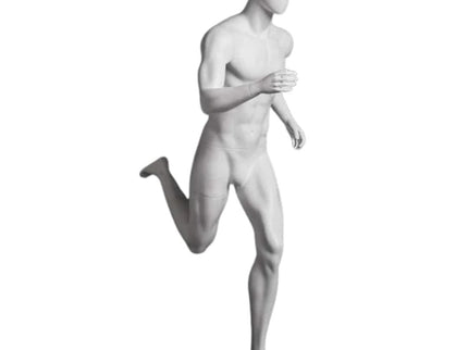Athletic White Male Running Mannequin (TMK-MZ-PB5W2)