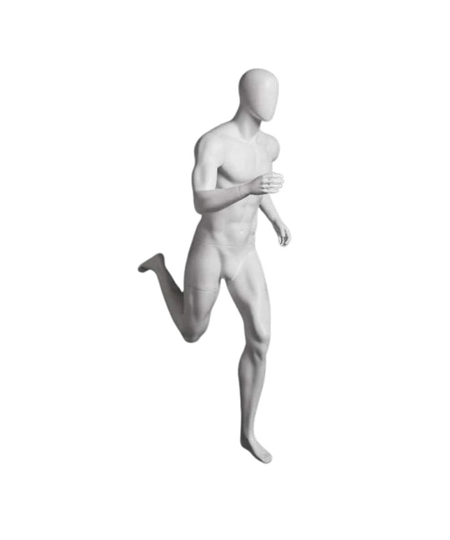 Athletic White Male Running Mannequin (TMK-MZ-PB5W2)
