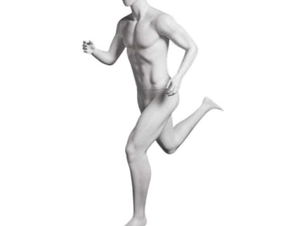 Athletic White Male Running Mannequin (TMK-MZ-PB5W2)