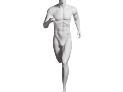 Athletic White Male Running Mannequin (TMK-MZ-PB5W2)