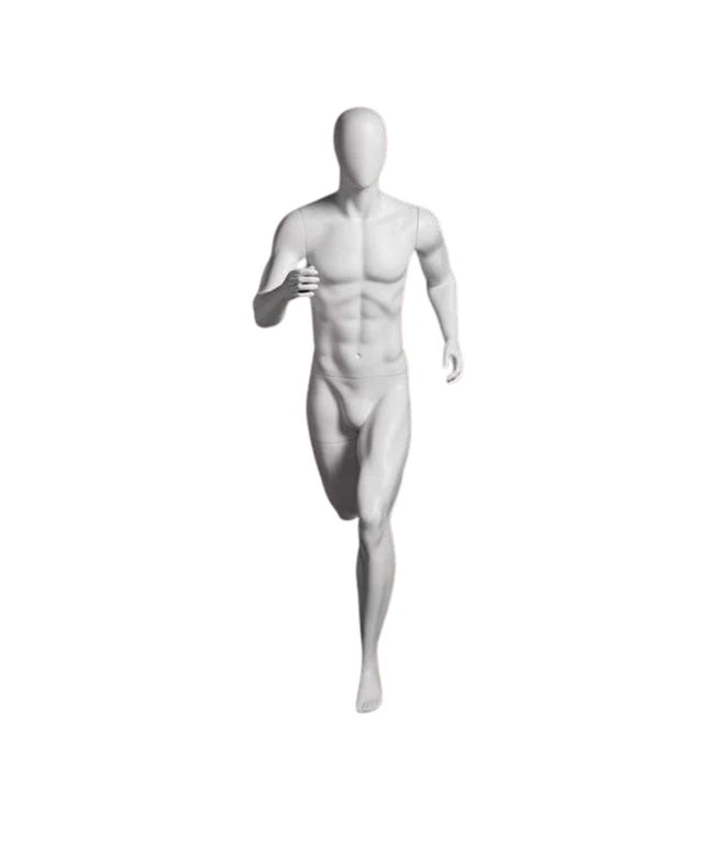 Athletic White Male Running Mannequin (TMK-MZ-PB5W2)