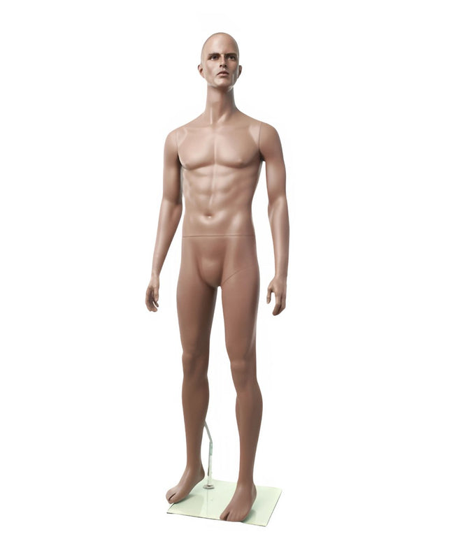Rich Brown Finish Male Mannequin (TMK-MZ-ZEKE1)