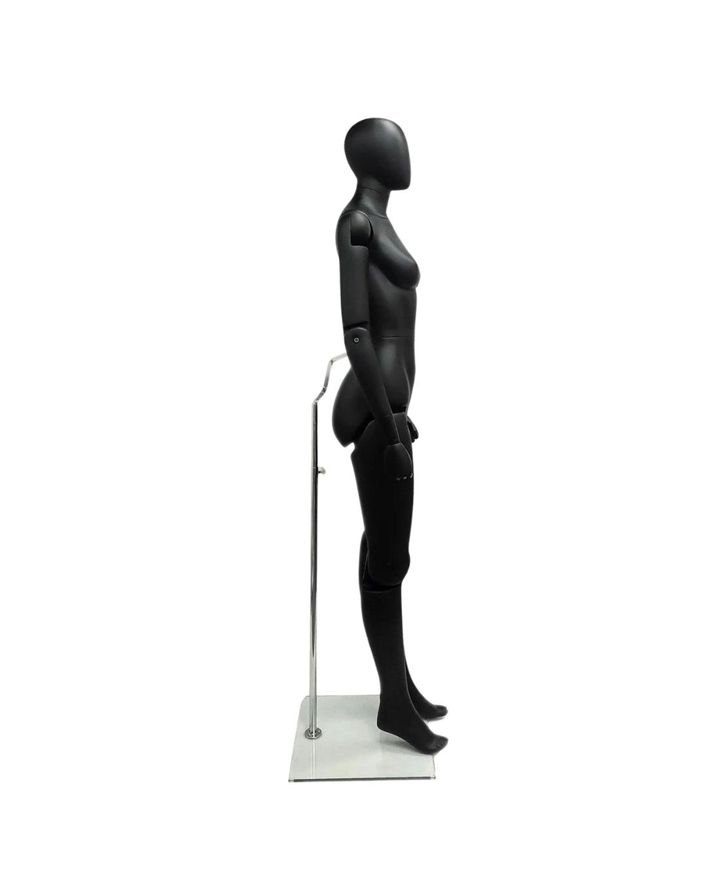 Black Abstract Movable Mannequin - Female (TMK-MZFM01-BKEG)