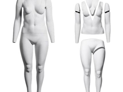 Plus Size Female Invisible Ghost Mannequin Full Body for Photography (TMK-MZGH10)