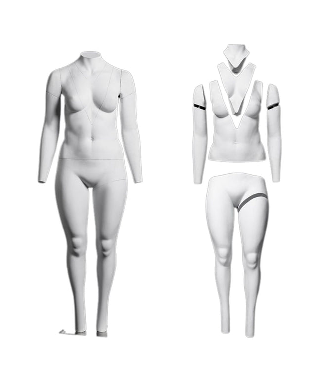 Plus Size Female Invisible Ghost Mannequin Full Body for Photography (TMK-MZGH10)