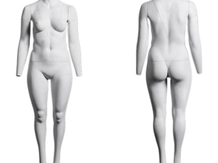 Plus Size Female Invisible Ghost Mannequin Full Body for Photography (TMK-MZGH10)