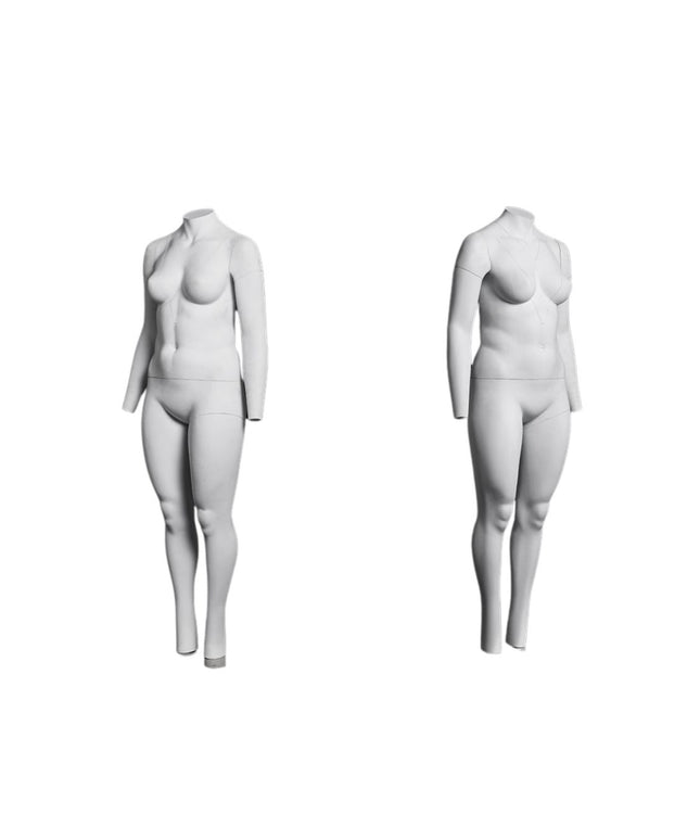 Plus Size Female Invisible Ghost Mannequin Full Body for Photography (TMK-MZGH10)