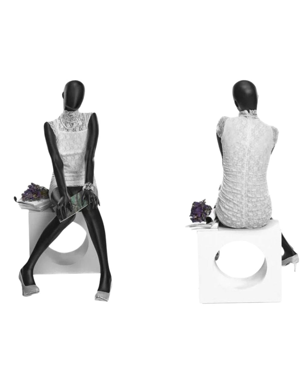 Black Abstract Female Mannequin (TMK-OZIB1)