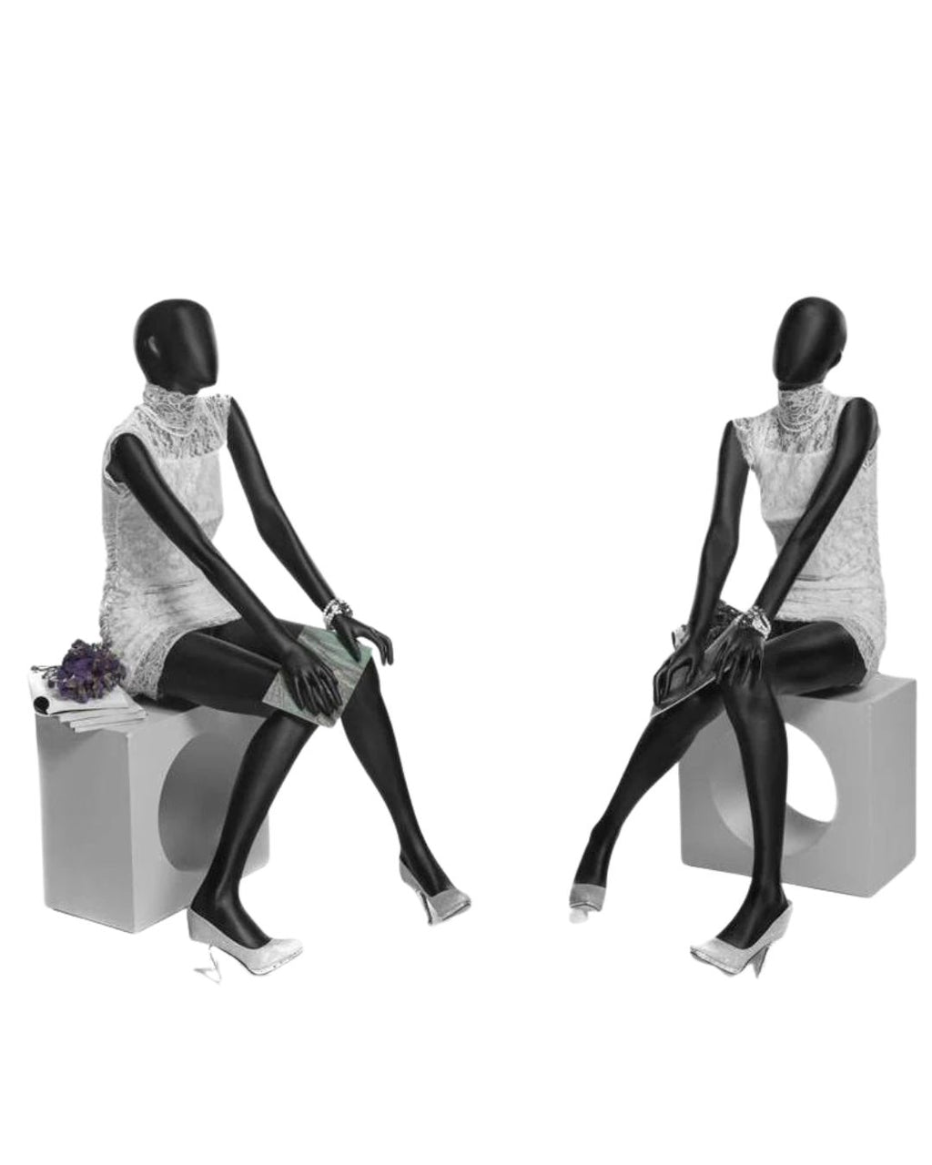 Black Abstract Female Mannequin (TMK-OZIB1)