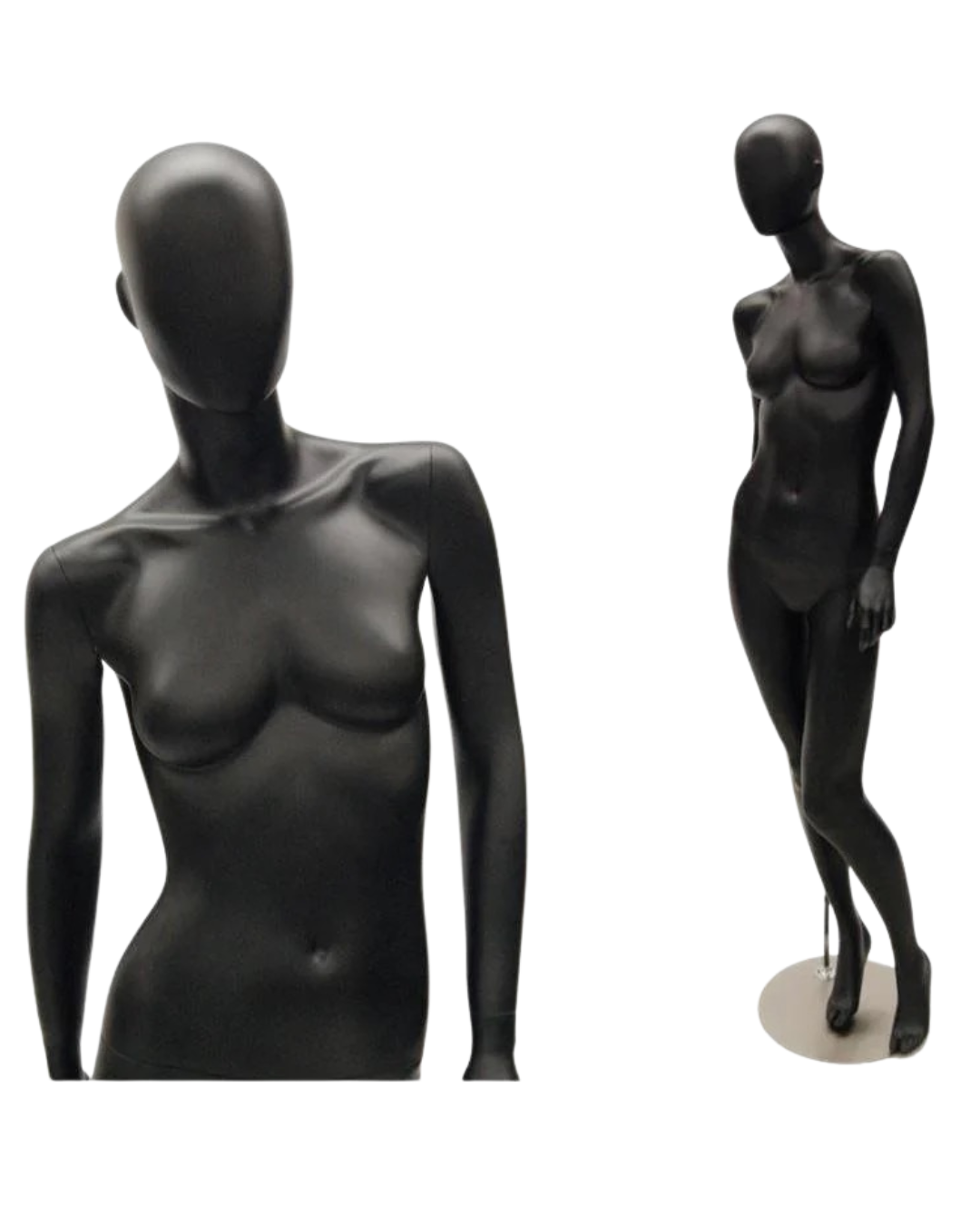 Black Female Abstract Mannequin (TMK-OZIB4)