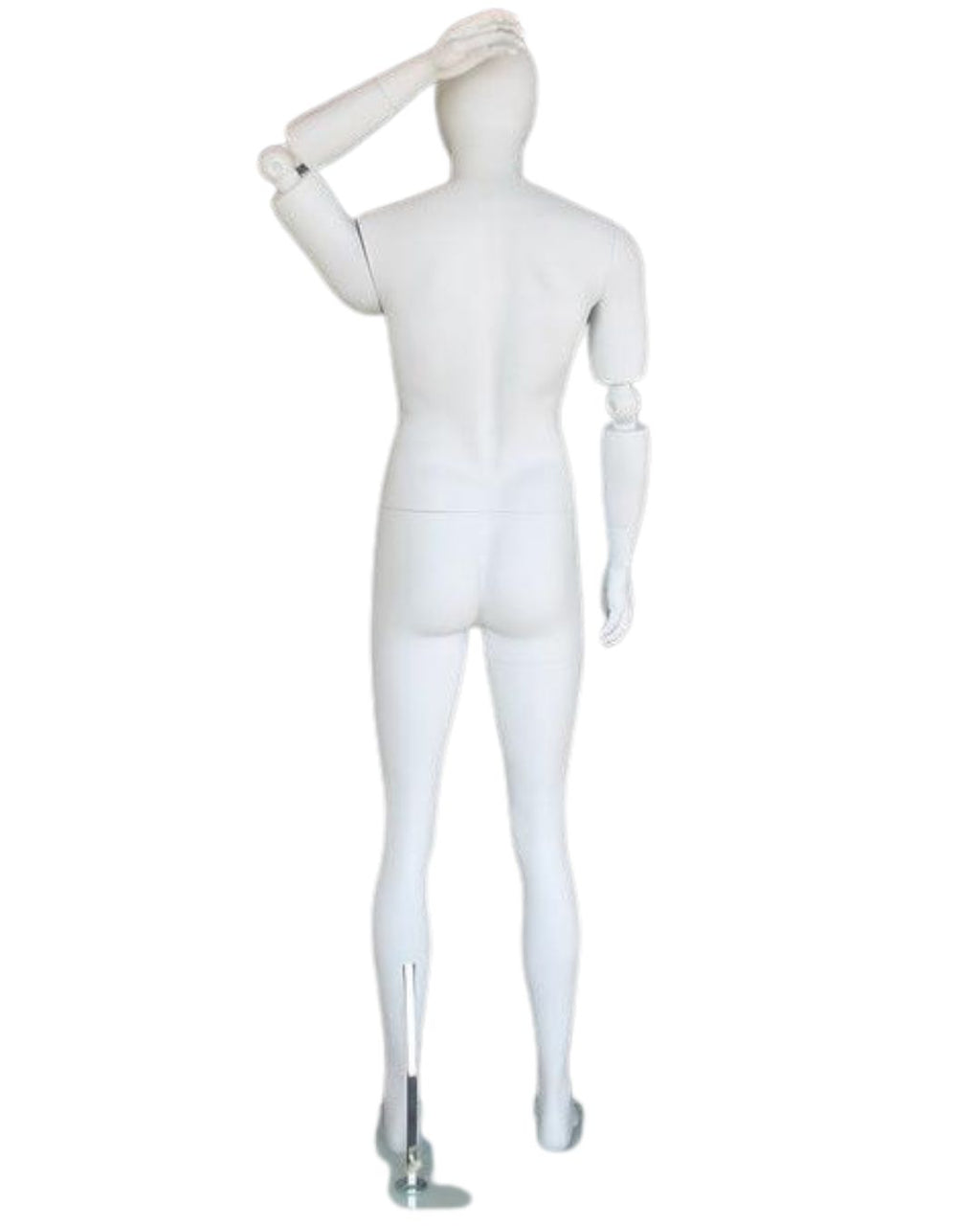 Male Egghead Mannequin with Movable Elbows TMK-SFM38E-WT