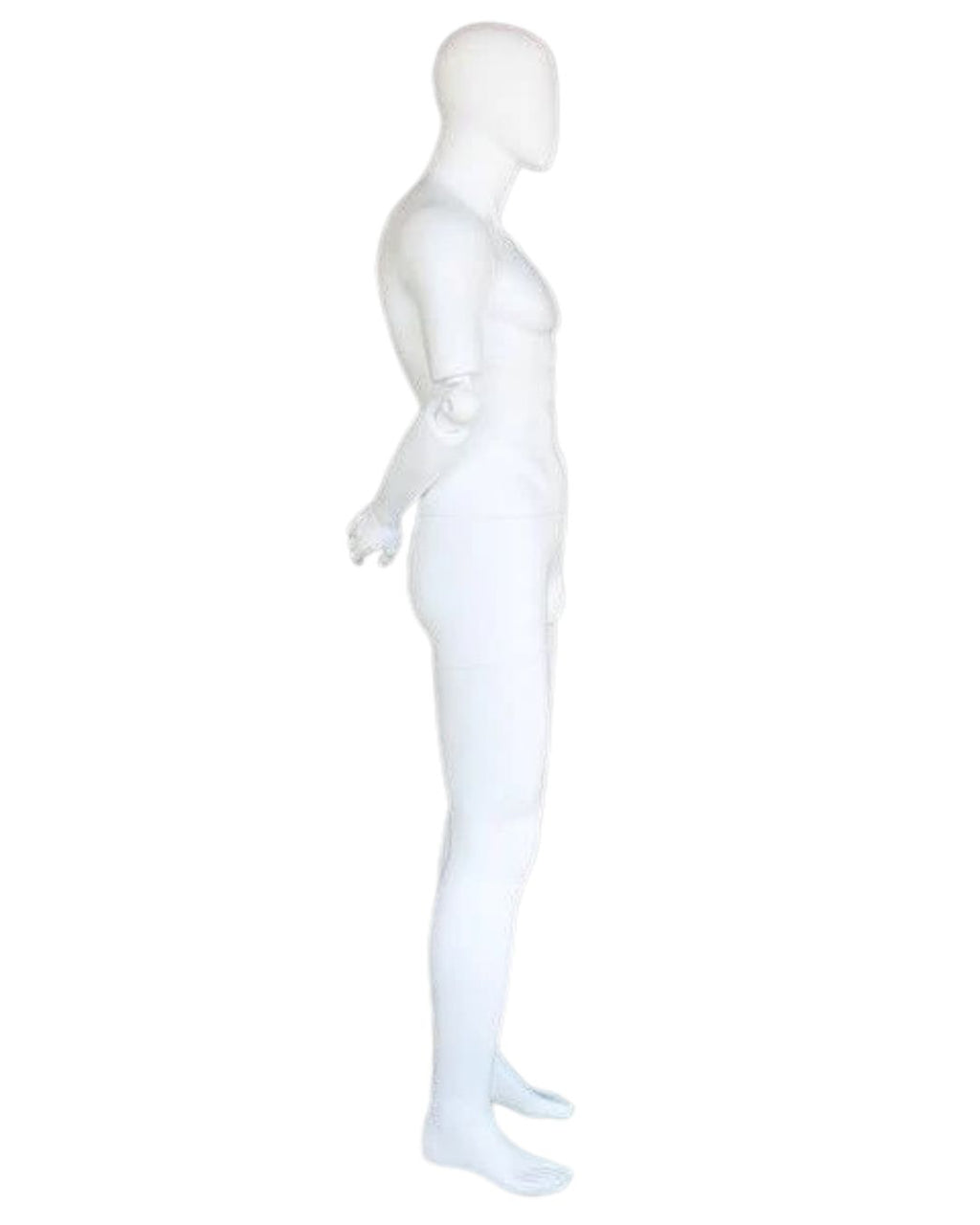 Male Egghead Mannequin with Movable Elbows TMK-SFM38E-WT