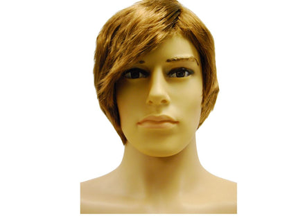 Stylish Short Tousled Light Brown Wig - Unisex Design (TMK-WG-M10-30A)