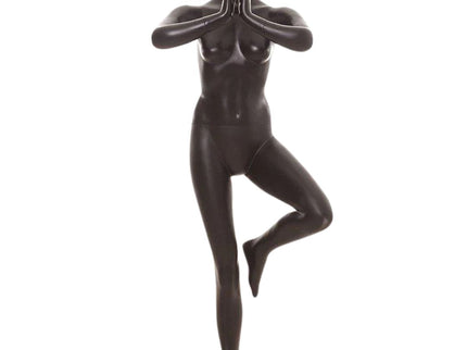 Black Female Yoga Mannequin (TMK-YOGA02BK)